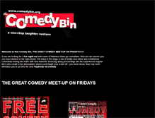 Tablet Screenshot of comedybin.org